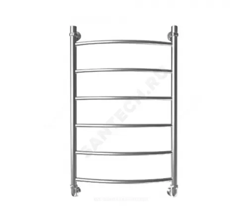 Полотенцесушитель водяной нерж сталь Лесенка Ду 25 (1") НР 400х400мм 3П нижнее подключение в/к соединитель (1"х3/4") Уют Элит-Металл В-23-01