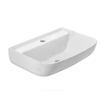 Умывальник подвесной Рио 55 1 отверстие под смеситель по центру белый Rosa (Кировская керамика)
