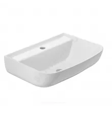 Умывальник подвесной Рио 55 1 отверстие под смеситель по центру белый Rosa (Кировская керамика)