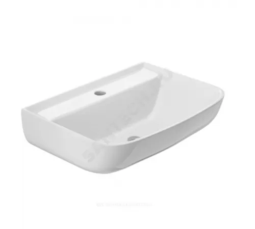 Умывальник подвесной Рио 55 1 отверстие под смеситель по центру белый Rosa (Кировская керамика)