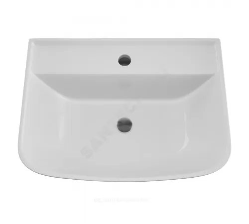 Умывальник подвесной Рио 55 1 отверстие под смеситель по центру белый Rosa (Кировская керамика)