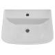 Умывальник подвесной Рио 55 1 отверстие под смеситель по центру белый Rosa (Кировская керамика)