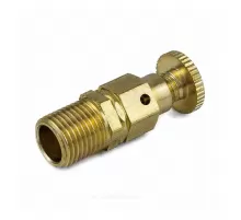 Кран Маевского ручной латунь 5006 М10х1,0 Ру10 НР с колпачком Aquasfera 5006-01