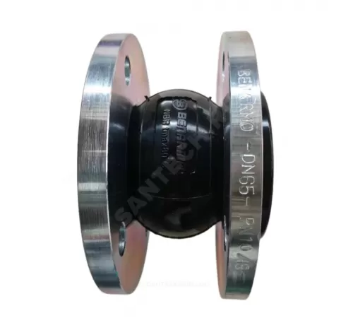 Компенсатор резиновый антивибрационный NBR Ду 50 Ру10/16 фл L=105мм Benarmo сжатие/растяжение 10 мм/6 мм