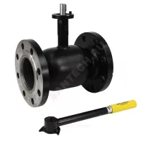 Кран шаровой сталь 09Г2С Ballomax КШТ 61.103 Ду 125 Ру25 фл L=325мм под электропривод с рукояткой ISO F07 BROEN КШТ 61.103.125.А.25