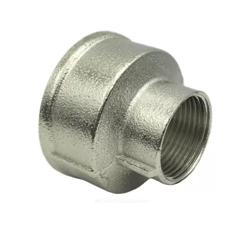 Муфта латунь никель переходная Ду 25х20 (1"х3/4") ВР/ВР SantechSystems