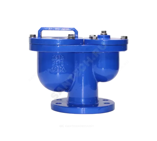 Вантуз автоматический двухкамерный тройного действия чугун Ду 80 Ру25 фл комбинированный вертикальный Benarmo