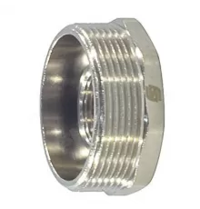 Футорка латунь никель Ду 15х10 (1/2"х3/8") НР/ВР SantechSystems