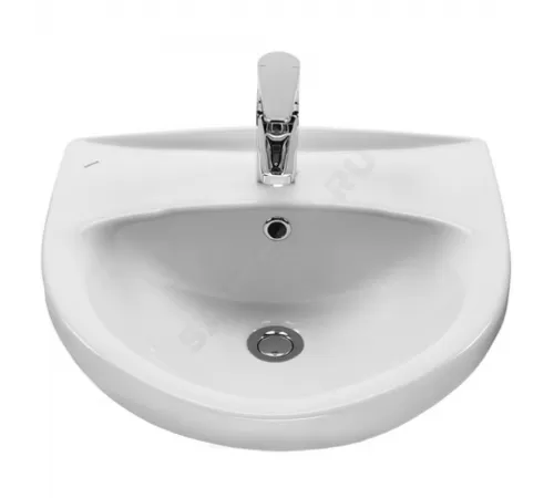 Умывальник мебельный Канны 50 1 отверстие под смеситель по центру белый Santek 1.WH11.0.243