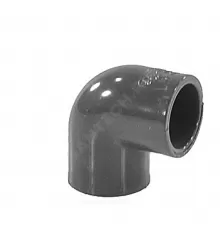 Отвод ПВХ Дн 20х90гр Ру16 серый напорный под клеевое соединение EFFAST RDRGOD0200