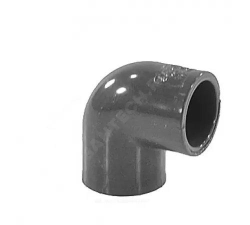 Отвод ПВХ Дн 20х90гр Ру16 серый напорный под клеевое соединение EFFAST RDRGOD0200
