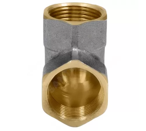 Угольник латунь никель Ду 40 (1 1/2") ВР/ВР 9001 ГОСТ 32585-2013 Aquasfera 9001-05