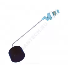 Арматура для бачка наливная 1/2" клапан мембранный боковое подключение металлическое коромысло РБМ 20