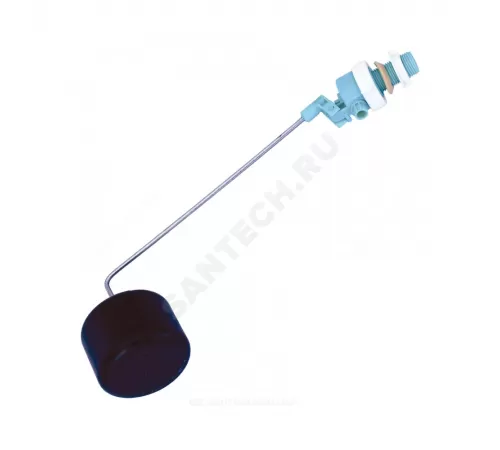 Арматура для бачка наливная 1/2" клапан мембранный боковое подключение металлическое коромысло РБМ 20