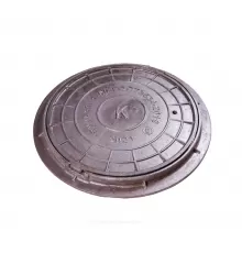 Люк чугун канализационный (К) ЛУ (Легкий усиленный) А30 круглый m=56кг h=50мм ЛУ(А30)-1-60 ГОСТ 3634-2019