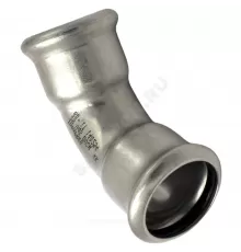 Отвод сталь нерж AISI 316L 45гр Дн 15 Ру16 пресс Inoxpres RM 181015450C