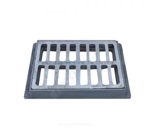 Дождеприемник чугун ДМ (малый) С250 прямоугольный m=58кг h=91мм ДМ(С250)-2-31х49 ГОСТ 3634-2019