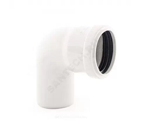 Отвод PP-M бесшумный белый Дн 32х45гр б/нап в/к RTP (РосТурПласт) 36397