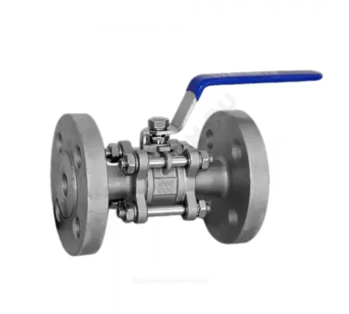 Кран шаровой нерж SS316 трёхсоставной Ду 20 Ру16 фл полнопроходной Benarmo