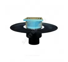 Воронка кровельная HL62BH с вертикальным выпуском PP Дн 160 с трапом, теплоизоляцией, гидроизоляционным полимербитумным полотном 500мм HL HL62BH/5