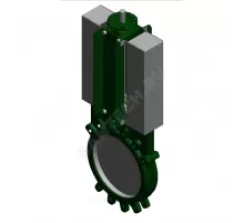 Задвижка шиберная односторонняя чугун VG4400-004NI Ду 80 Ру10 межфл под электропривод ISO F07/F10 уплотнение: NBR Tecofi VG4400-004NI0080