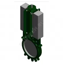 Задвижка шиберная односторонняя чугун VG4400-004NI Ду 300 Ру7 межфл под электропривод ISO F10 уплотнение: NBR Tecofi VG4400-004NI0300