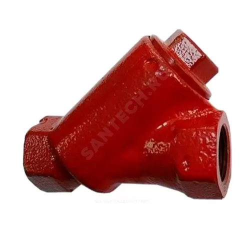 Фильтр магнитный сетчатый Y-образный чугун Ду 40 Ру16 1 1/2" ВР ФММ с пробкой Луидор