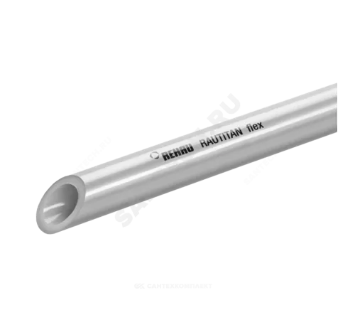 Труба PE-Xa/EVOH серая Дн 63х8,6 Ру10 Тмакс=95C L=6м RAUTITAN flex Rehau 11304301006