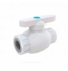 Кран шаровой PP-R полнопроходной белый Дн 20х1/2" ВР RTP (РосТурПласт) 16207