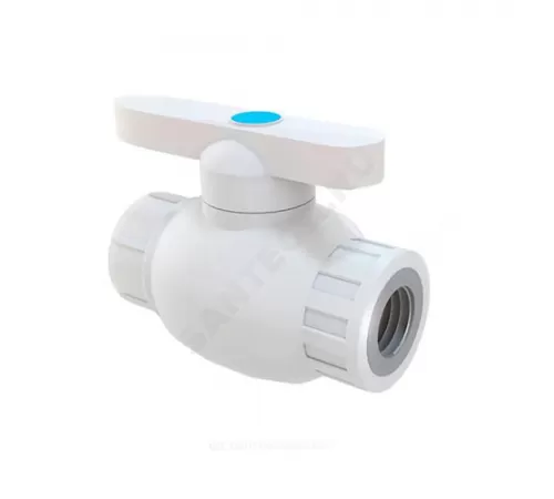 Кран шаровой PP-R полнопроходной белый Дн 20х1/2" ВР RTP (РосТурПласт) 16207