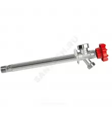 Кран водоразборный незамерзающий без штуцера Ду 15х20 Ру6 НР G1/2"х3/4" маховик L=150мм Unipump 96284