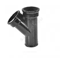 Тройник чугун канализационный Ду 100х50х45гр б/н ГОСТ 6942-98 косой