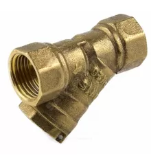 Фильтр магнитный сетчатый Y-образный латунь Ду 15 Ру20 1/2" ВР 4006 с отверстием под пломбу с пробкой Aquasfera 4006-01