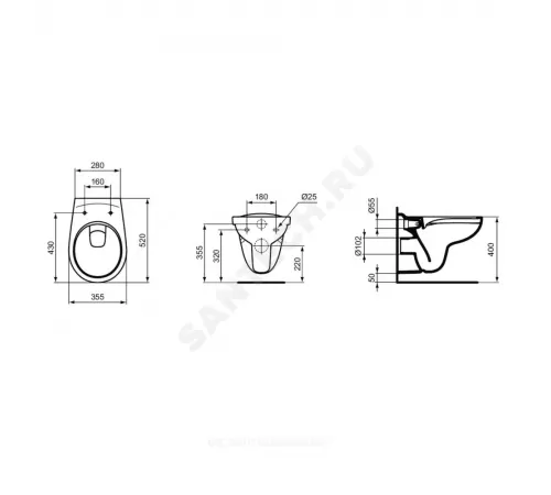 Унитаз подвесной