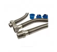 Подводка гибкая для газа сильфонная нержавеющая сталь 1/2" г-ш L=1.2м Tuboflex