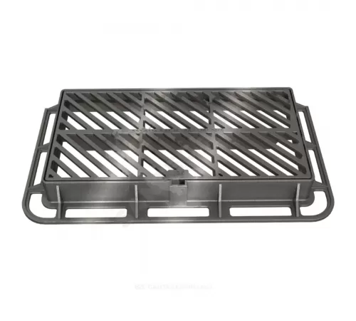 Дождеприемник чугун ДБ2 (большой) В125 прямоугольный m=38,5кг h=100мм ДБ2(В125)-2-37х78 ГОСТ 3634-2019