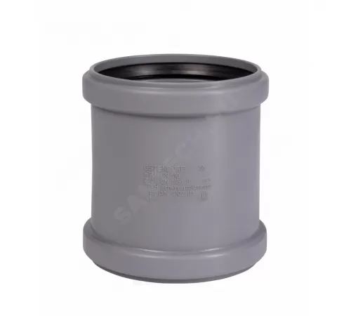 Муфта PP-H ремонтная серая HT HTU Дн 110 б/нап в/к Ostendorf 115500