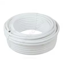 Труба гофрированная сталь нерж в белой оболочке SS304 15A Ру15 отожженная бухта 50м STAHLMANN SP3041501050