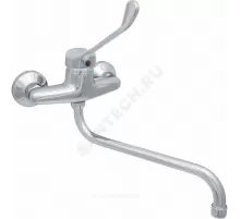 Смеситель для кухонной мойки хирургический локтевой одноручный излив Д18 L-300мм Престиж ЦС-СМ 294-2 М-44 Центр Сантехники (Подольск)