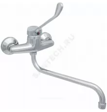 Смеситель для кухонной мойки хирургический локтевой одноручный излив Д18 L-300мм Престиж ЦС-СМ 294-2 М-44 Центр Сантехники (Подольск)
