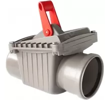 Клапан PP-H обратный канализационный серый Дн 110 б/нап VALFEX 26100110