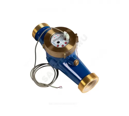 Счётчик х/в крыльчатый многоструйный Ду 50 Ру16 40С L=300мм резьба импульсный В/К ЭКОМЕРА Э-50ХИ-300-СК