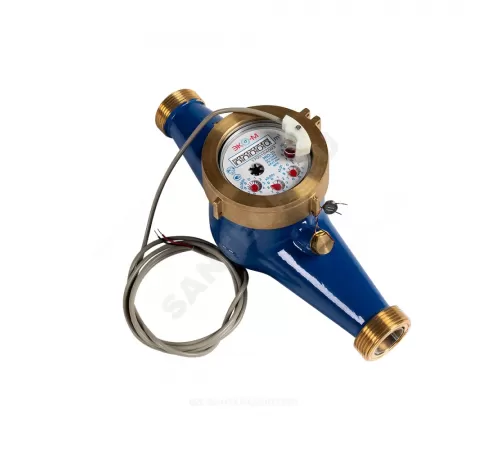 Счётчик х/в крыльчатый многоструйный Ду 50 Ру16 40С L=300мм резьба импульсный В/К ЭКОМЕРА Э-50ХИ-300-СК