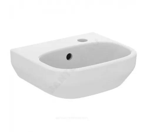 Умывальник подвесной I.life A 35 1 отверстие под смеситель справа белый Ideal Standard T471001