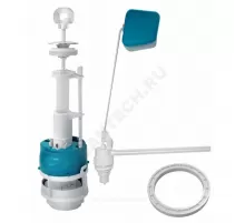 Арматура для бачка сливная/наливная АС2 1/2" боковое подключение шток белый Инкоэр И-Сба-Бм-Б-В