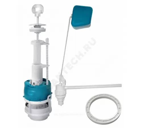 Арматура для бачка сливная/наливная АС2 1/2" боковое подключение шток белый Инкоэр И-Сба-Бм-Б-В