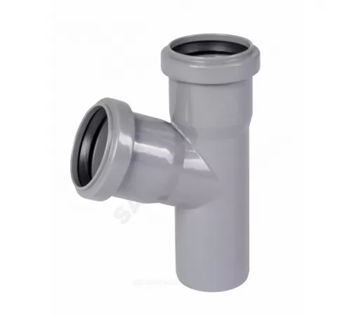 Тройник PP-H серая HT HTEA Дн 50х50х67гр б/нап в/к Ostendorf 112300