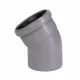 Отвод PP-H серый HT HTB Дн 125х30гр б/нап в/к Ostendorf 116110