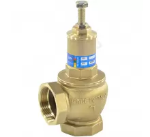 Клапан предохранительный пружинный угловой латунь 1831 Ду 25х25 ВР G1"хG1" Рн=0.5...16бар 180С OR 1831.025