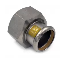 Муфта сталь нерж AISI 316L Дн 42х1 1/2" Ру5 пресс/ВР Inoxpres Gas RM 190112042G